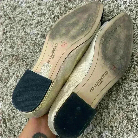 Karl lagerfeld ballet flats shoes STUNNING - Picture 9 of 11